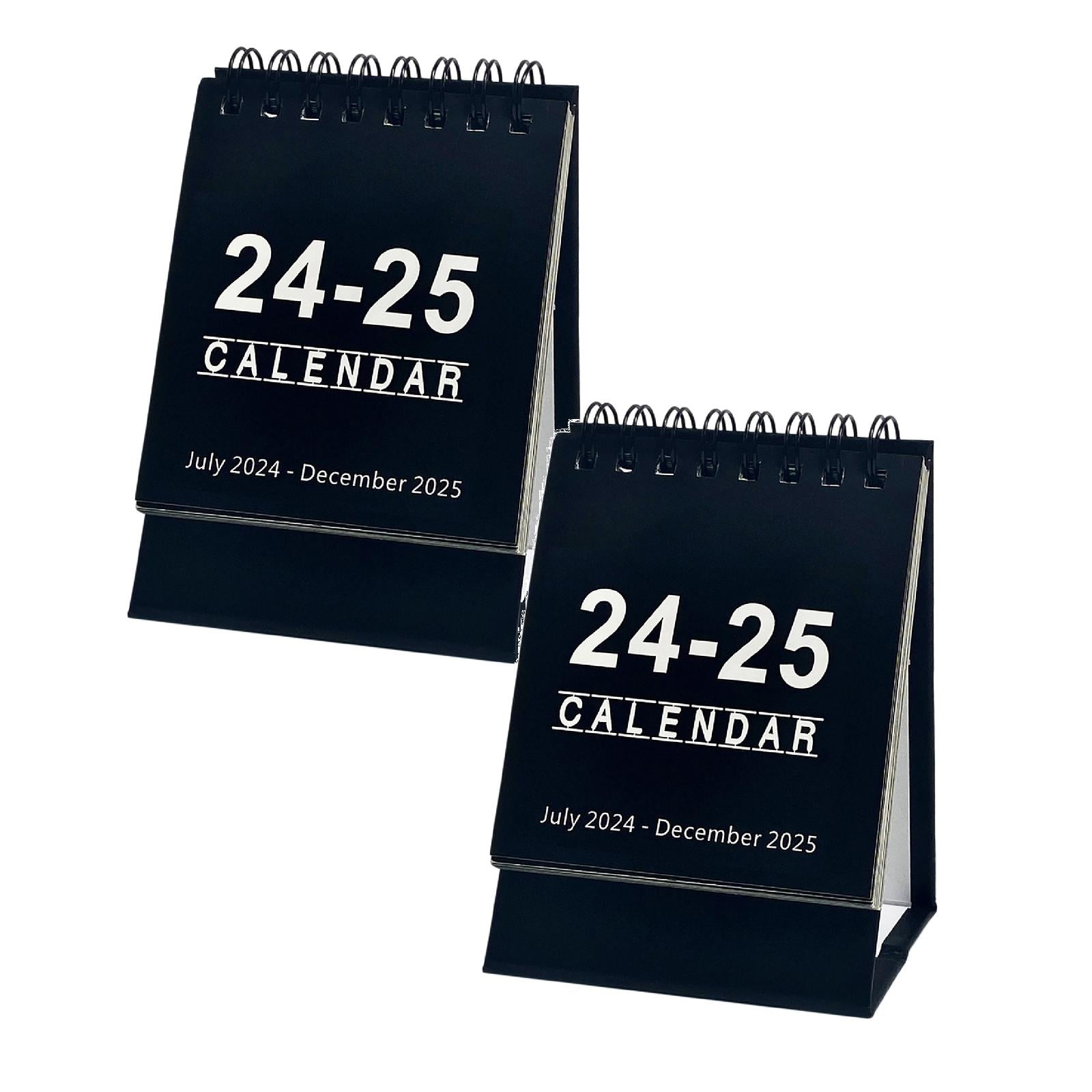 Mini Desk Calendar 2024 2025 For Planning Daily Scheduler Small