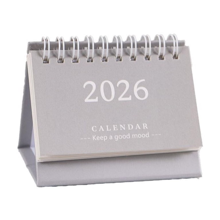 2Packs Mini Desk Calendar 2025-2026, Small Standing Flip Desk Calendar 2026, July 2025 Until Dec 2026 Monthly Desktop Calendar For Daily Schedule Sch