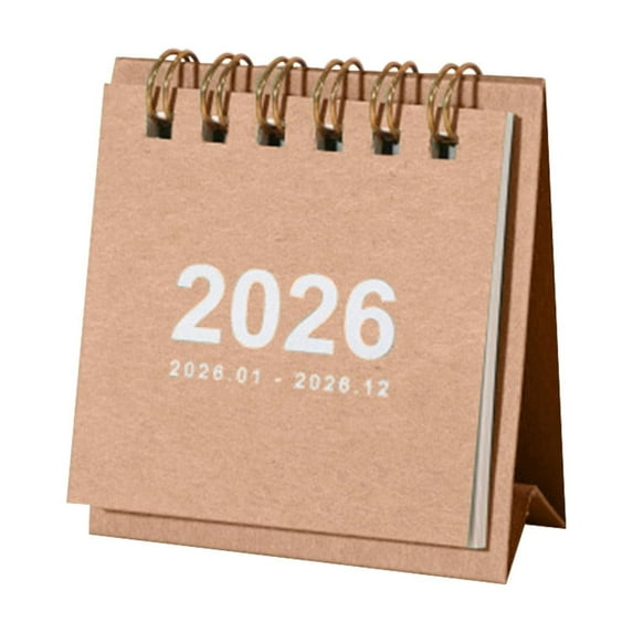 Mini Desk Calendar 2025-2026 - July 2025 to Dec 2026 Small Desktop Calendar, Small Standing Desk Table Top Schedule Calendars for Home Office School, 3''x2.6'' Little Notepad Calendar