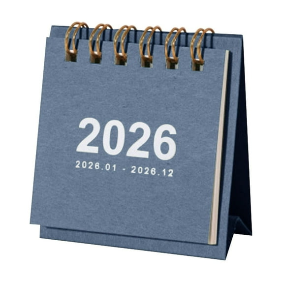 Mini Desk Calendar 2025-2026 - July 2025 to Dec 2026 Small Desktop Calendar, Small Standing Desk Table Top Schedule Calendars for Home Office School, 3''x2.6'' Little Notepad Calendar