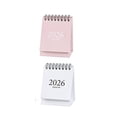 thumbnail image 1 of Mini Desk Calendar 2026-2027, January 2026 until July 2027, 19 Months Standing Flip Small Desktop Calendar Twin-Wire Binding with Stickers for Home Office School(2PCS), 1 of 7