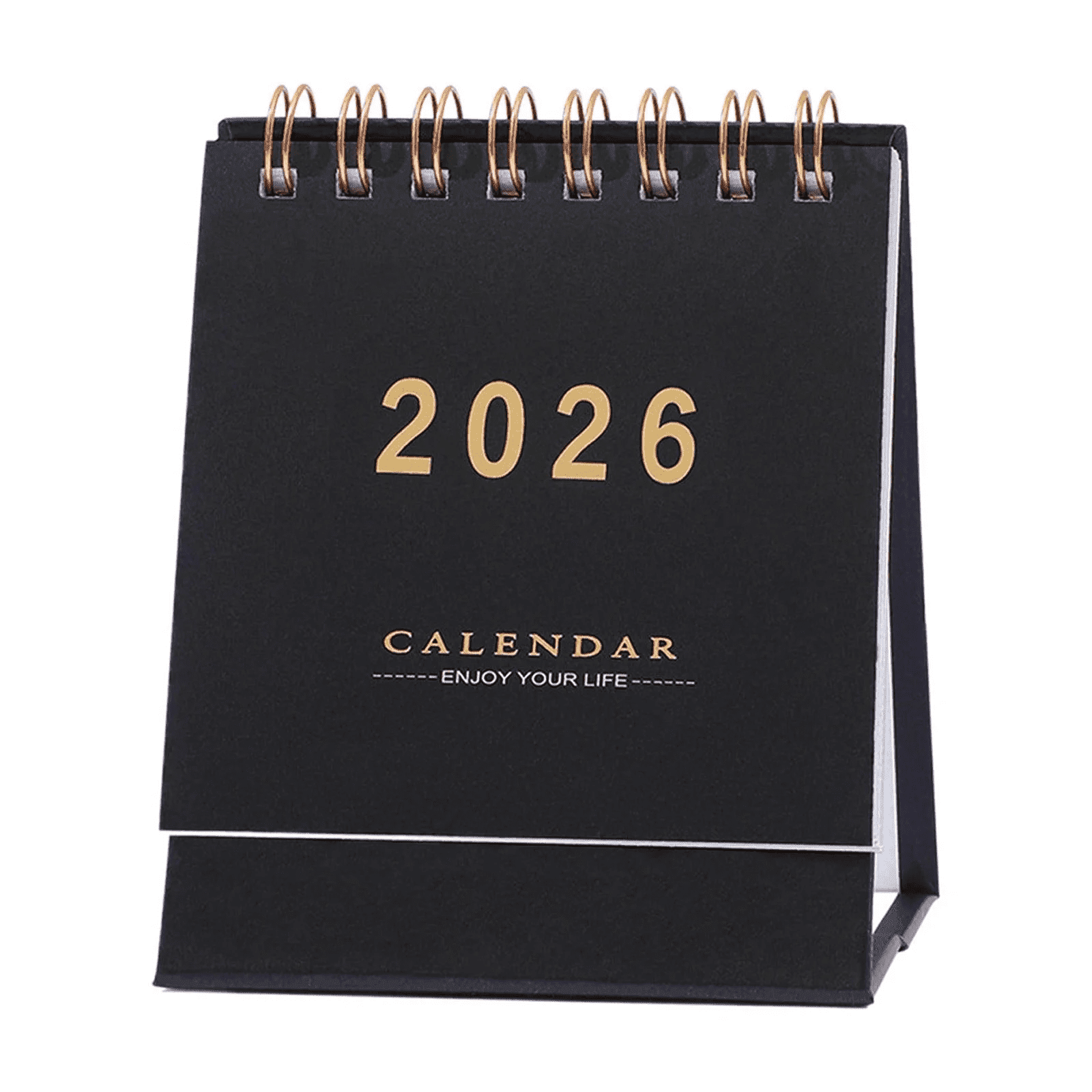 Mini Desk Calendar 2026-2027, Small Desktop Standing Calendar with ...