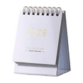 thumbnail image 1 of Mini Desk Calendar,2026 Small Desk Calendar,Mini Standing Flip Calendar 2026,Thick Paper Twin-Wire Binding,Desktop Calendar For Office Or Home,Small Calendar,Stand Up Desk Calendar 2026,1PC,3"x2.5", 1 of 6