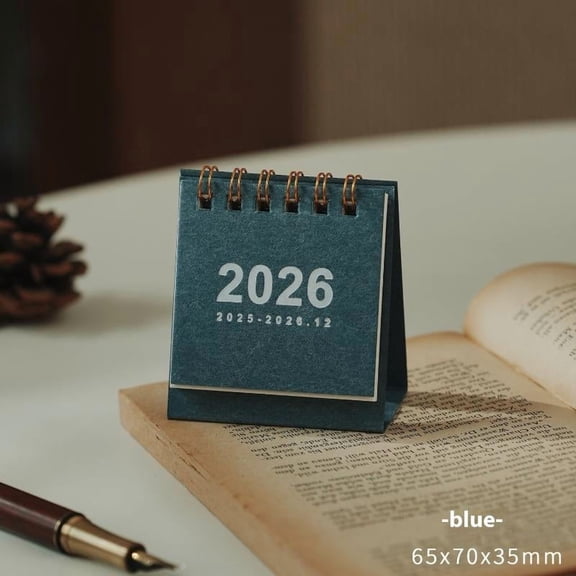 Mini Desk Calendar 2026 Small Standing Flip Weekly Calendar Creative Coil Calendar Planner For Daily Schedule Planning