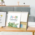 thumbnail image 1 of Mini Desk Calendar, Small Calendar 2024-2025 -Standing Flip Desktop Calendar with Stickers for Home Office School Desk Decorations, 1 of 4
