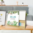 thumbnail image 1 of Mini Desk Calendar, Small Calendar 2024-2025 -Standing Flip Desktop Calendar with Stickers for Home Office School Desk Decorations, 1 of 4