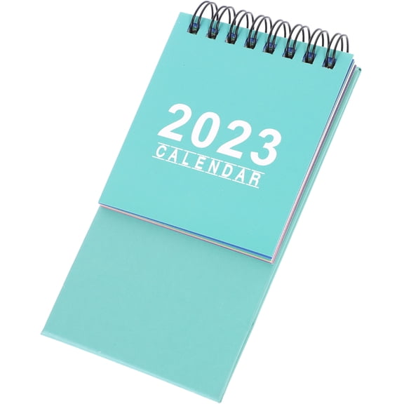 TABLZONE Green Clear Decorative Desk Calendar with Daily Planning Pages for Home and Office Organization