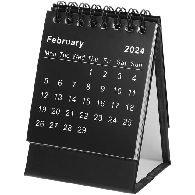 Mini Desk Calendars 2024 2025 Flip Calendar Standing Desk Calendar for Home Office