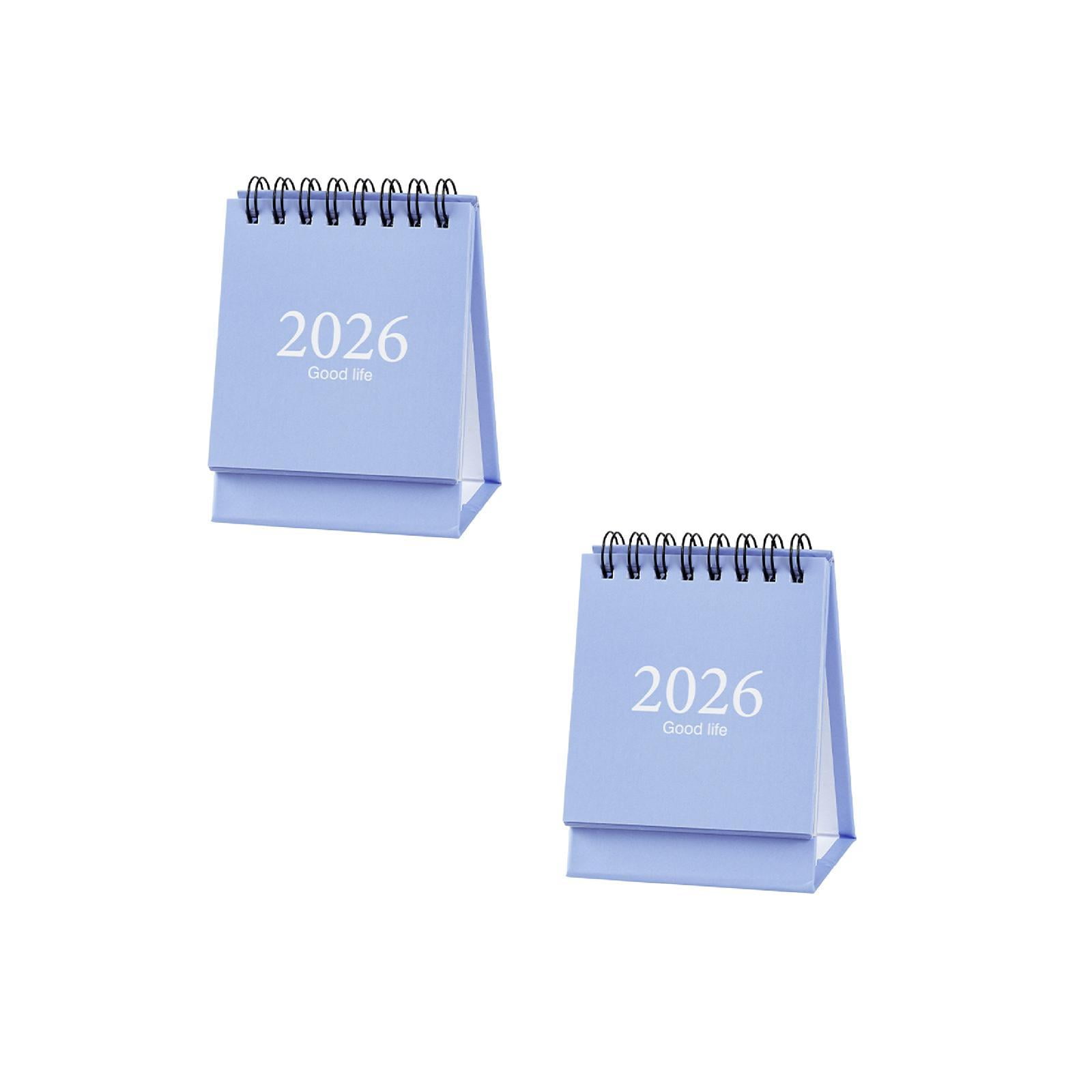 Mini Desk Calendars from Jan. 2026 - Dec. 2026 Pocket Calendar 3" x 3.8 ...