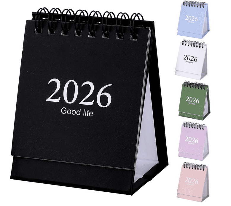 Mini Desk Calendars from Jan. 2026 - Dec. 2026 Pocket Calendar 3" x 3.8 ...