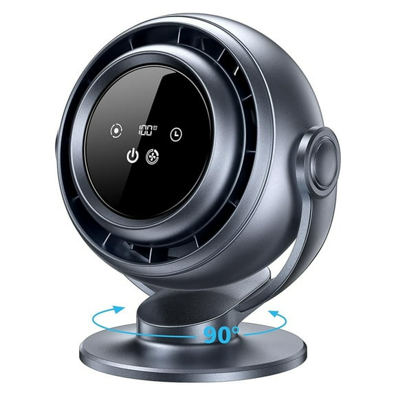 Mini Desk Fan,Oscillating Air Circulator Fan High Wind Speed Cooling Fan,Protable Touch Bladeless Fan for Home Travel,1 * Desk Fan,Gray Black