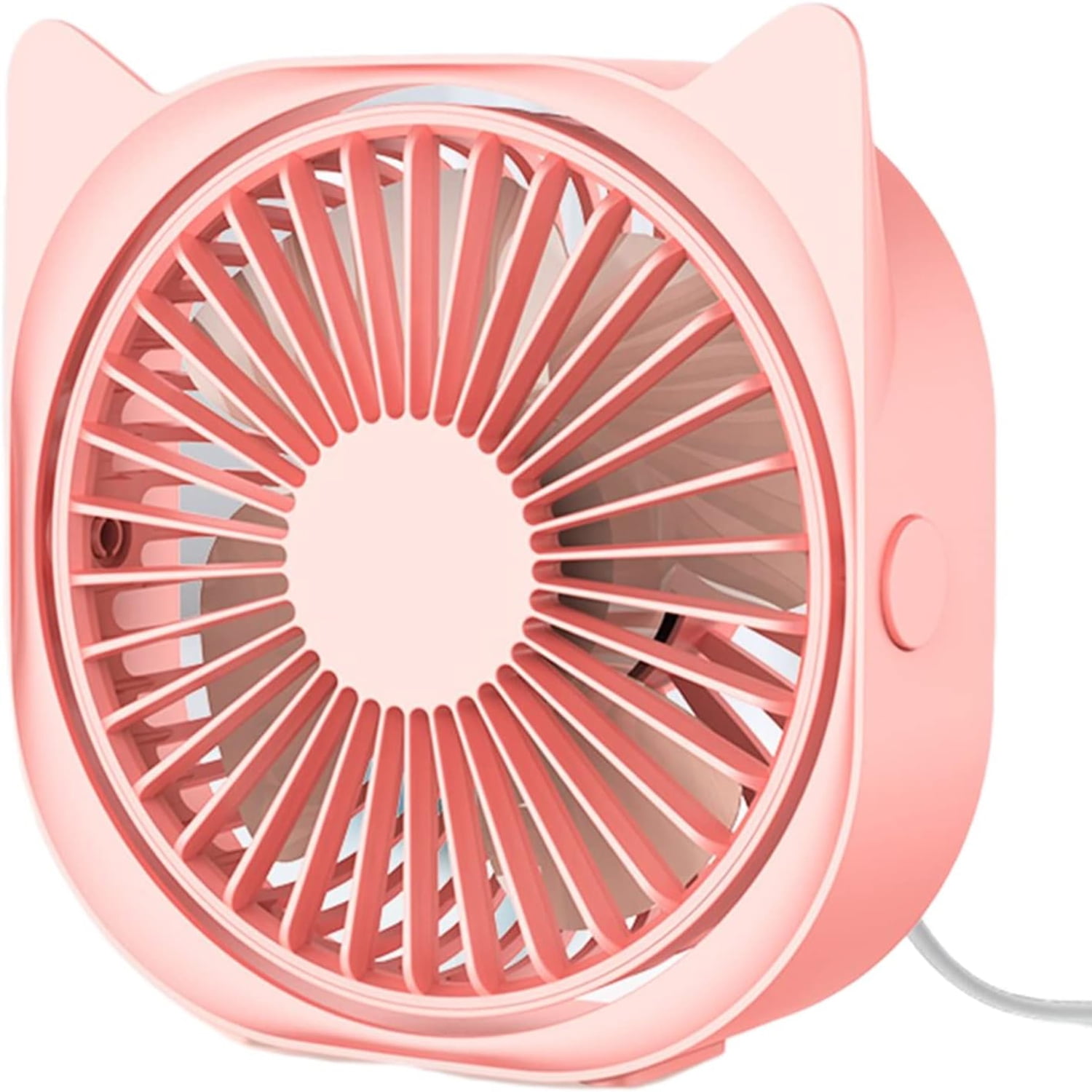 Mini Desk Fan, Small Quiet USB Desk Fans, USB Powered, 3 Wind Speeds
