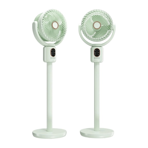 Mini Desk Fan USB Rechargeable Portable Personal Cooling Fan Quiet Adjustable Tilt Neck Small Table Fan for Office Dorm Home Travel Bedside Study Work Compact Mint Green Dual Head Design