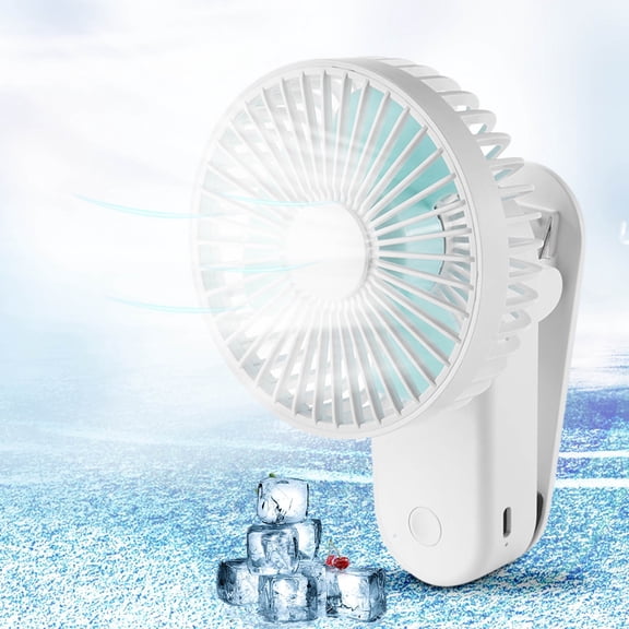 Mini Desk Fan USB Rechargeable Portable Table Fan 3 Speed Quiet Operation 90 Degree Adjustable Angle Magnetic Base, Personal Cooling Fan for Home Office Bedroom Travel