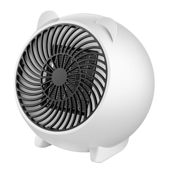 Mini Desk Heater with Hot and Cold Wind Modes, 500W Portable Heater with PTC Fast Heating and Overheat Protection, Perfect for Office or Personal Use
