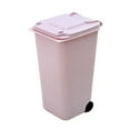 thumbnail image 1 of Mini Trash Can with Lid Swing Top Small Trash Can Pen Holder for Car Bedroom Office Desktop Pink, 1 of 1