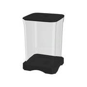 Mini Desktop Aquarium with Self-Cleaning Ecology System, LED Lighting Cube Shaped Fish Tank for Beginners, Creative Rotary Aquarium for Office and Home Decoration