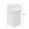 thumbnail image 1 of Mini Desktop Bin Small Trash Can Tube with Cover Bedroom Trash Can Garbage Can Clean Workspace Storage Box Home Desk, 1 of 10