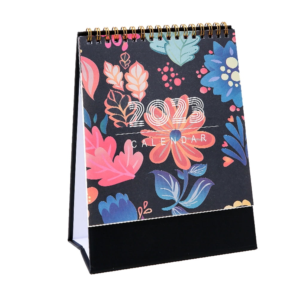 Mini desktop calendar office daily schedule planner organizer standing