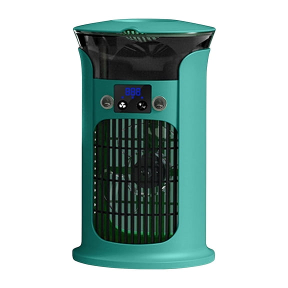 Mini Desktop Cooler Fan, Portable USB Humidifier, Multi-Gear Adjustable Conditioning Fan, Low Noise, Colorful Night Light, Compact Office Personal Cooling Device