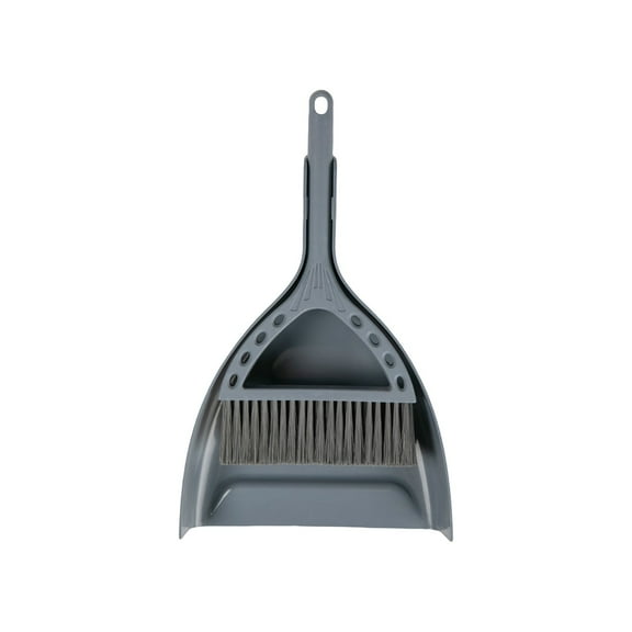 Mini Desktop Dustpan and Brush Set - Compact 11.6x8x1.97in Plastic Handheld Broom for Keyboard, Sofa, Car, Hard-to-Reach Areas - Portable Cleaning Tool for Home, Office, Food Crumbs