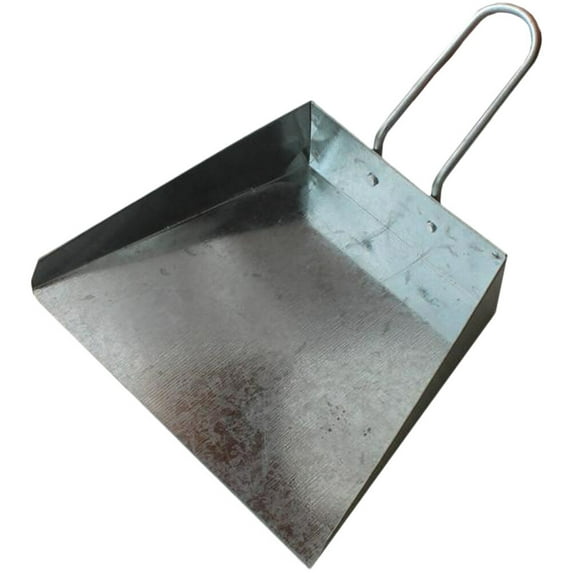 EXHUMKY 1Pcs Tabletop Mini Broom and Dustpan Silver Iron Sheet for Easy Cleaning