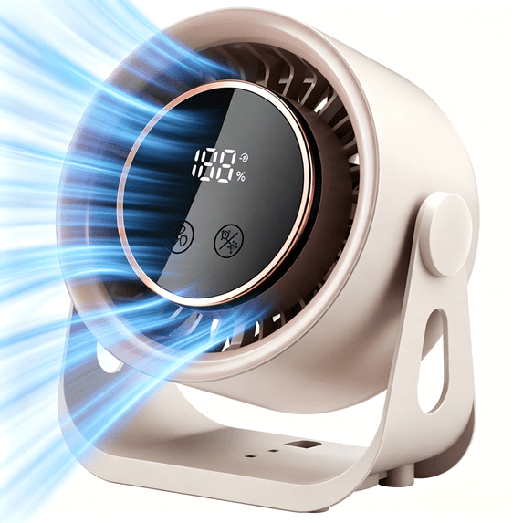 Mini Desktop Fan with USB Direct Plug, Compact Personal Cooling Fan for Office Bedroom Travel, No Battery Quiet Operation