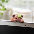 thumbnail image 1 of Mini Desktop Figurines, Cute Animal Ornaments for Monitor Edge and Desk, Kawaii Plastic Statues for Office and Home Decor, Tiny Collectible Accessories, 1 of 6