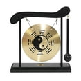 thumbnail image 1 of Mini Desktop Gong - Table Wind Chime Percussion Instrument with Mallet, Taiji Symbol & Chinese Gossip Chart, Ideal for Home Decor or Housewarming Gift, 1 of 7