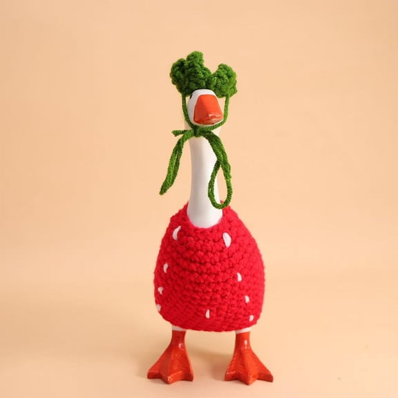 Mini Desktop Goose Clothes - 5.9 inch Cute Decorative Stuffed Animal for Home, Bedroom, Desk Decor - Fun Gift , Adults A