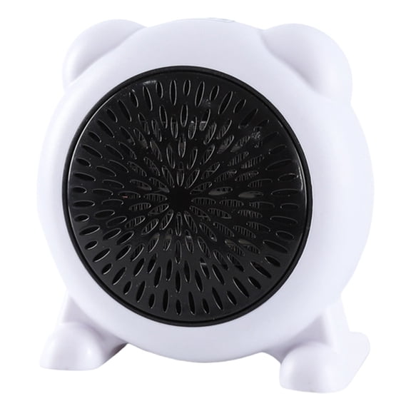 Mini Desktop Heater,Fan Small Heater With Fast Heating,Small Electric Desk Heater,Portable Space Heater for Indoor Use, Portable Desk Electric Heaters for Office Home,6.3''x3''x6.7''(White)