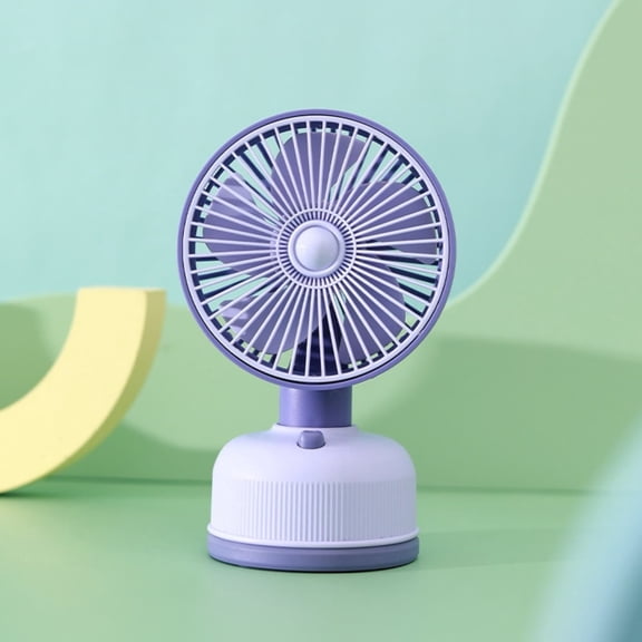 Mini Desktop Portable Small Table Fan for Home Outdoor Use, USB Rechargeable Personal Air Circulator