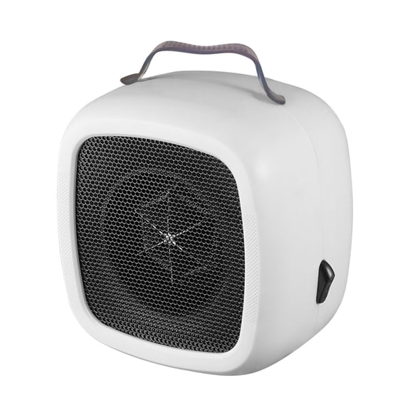 Mini Desktop Space Heater, Quiet Fast Heating Portable Heater with Adjustable Temperature, Safety Features, Easy Storage & Handle
