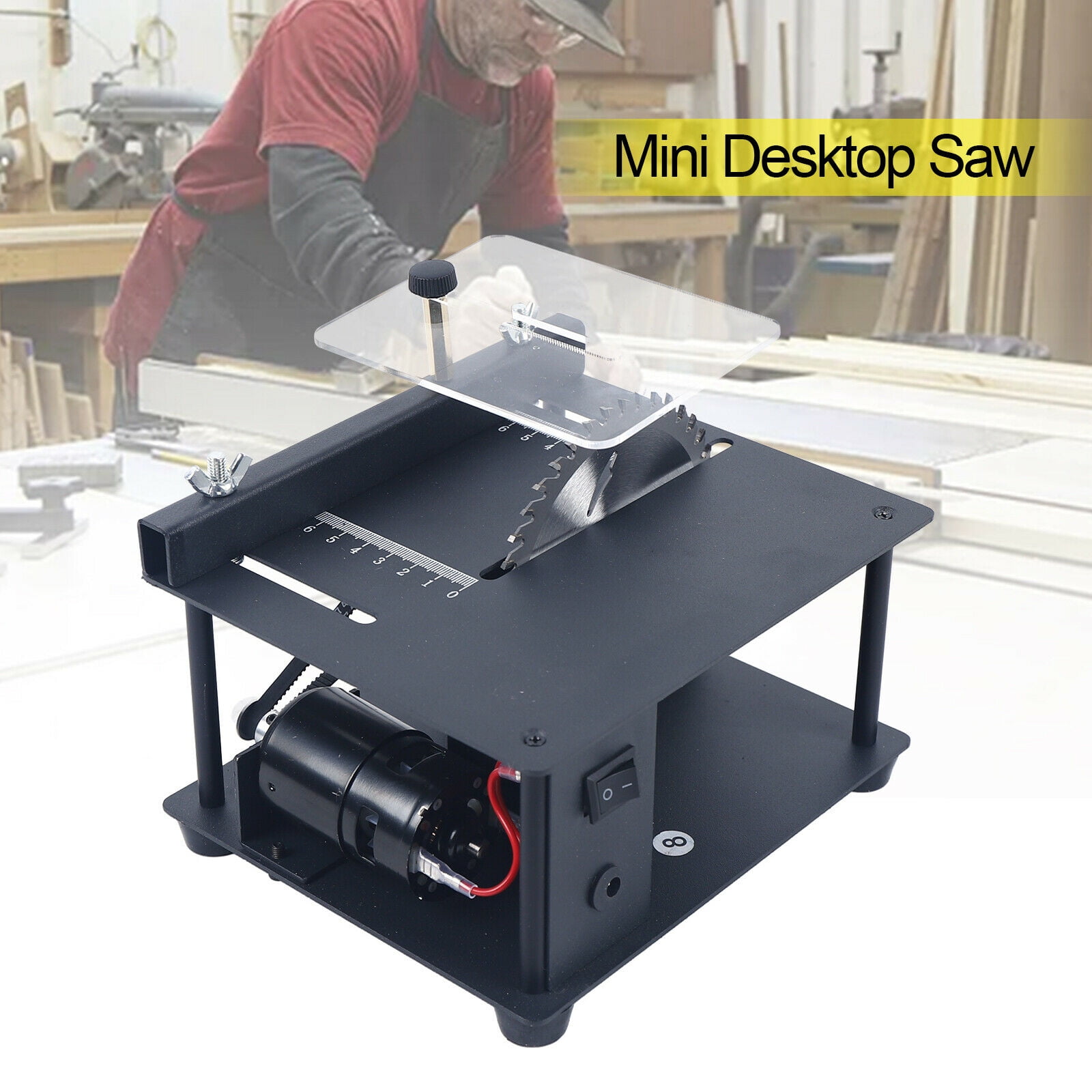 Mini Desktop Table Saw Multifunctional Table Saw Acrylic Wood Plastic
