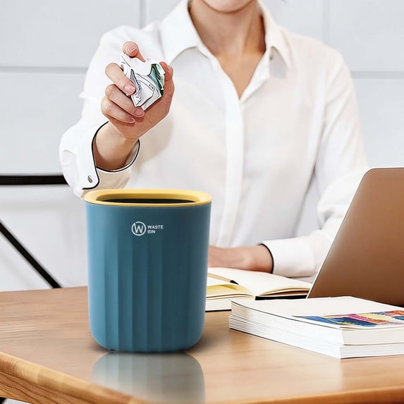 Mini Desktop Trash Can,Small Plastic Countertop Wastebasket without Lid,Compact Garbage Can for Bedroom, Bathroom, Kitchen, Office,Tabletop Storage Basket for Home & Workspace