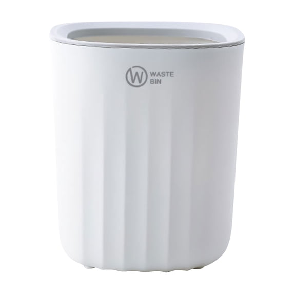 Mini Desktop Trash Can, Small Plastic Wastebasket for Bedroom, Bathroom, Kitchen, Tabletop, 5"X5"X6" with Removable Garbage Bag Ring, 1* Household Small Trash Can