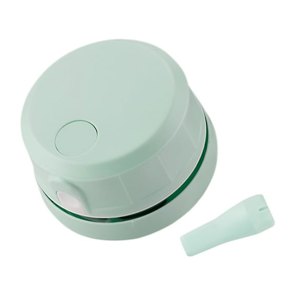 Mini Desktop Vacuum Cleaner Green Battery Operated Small Handheld Cleaner Keyboard Dust Cleaner