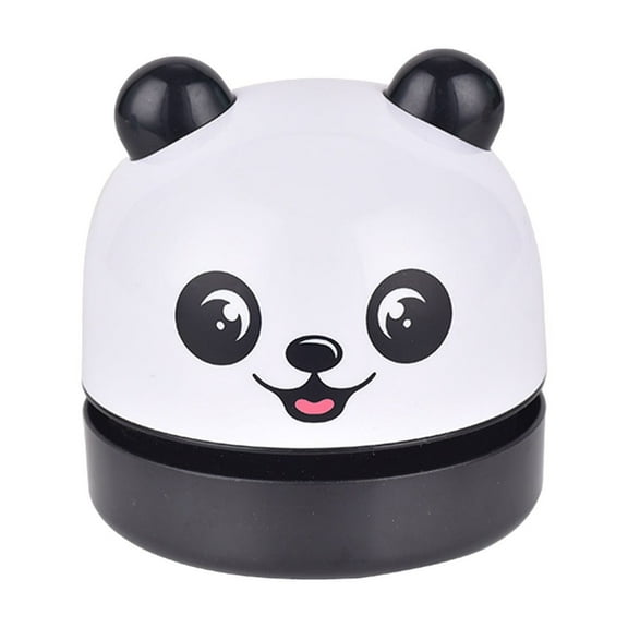 Mini Desktop Vacuum Cleaner, Portable USB Vacuum Cleaner for Desk Mini Cute Cartoon Desktop Vacuum for Cleaning Eraser Crumbs, Dust, Crumbs, Computer, Keyboard and Car(Black)