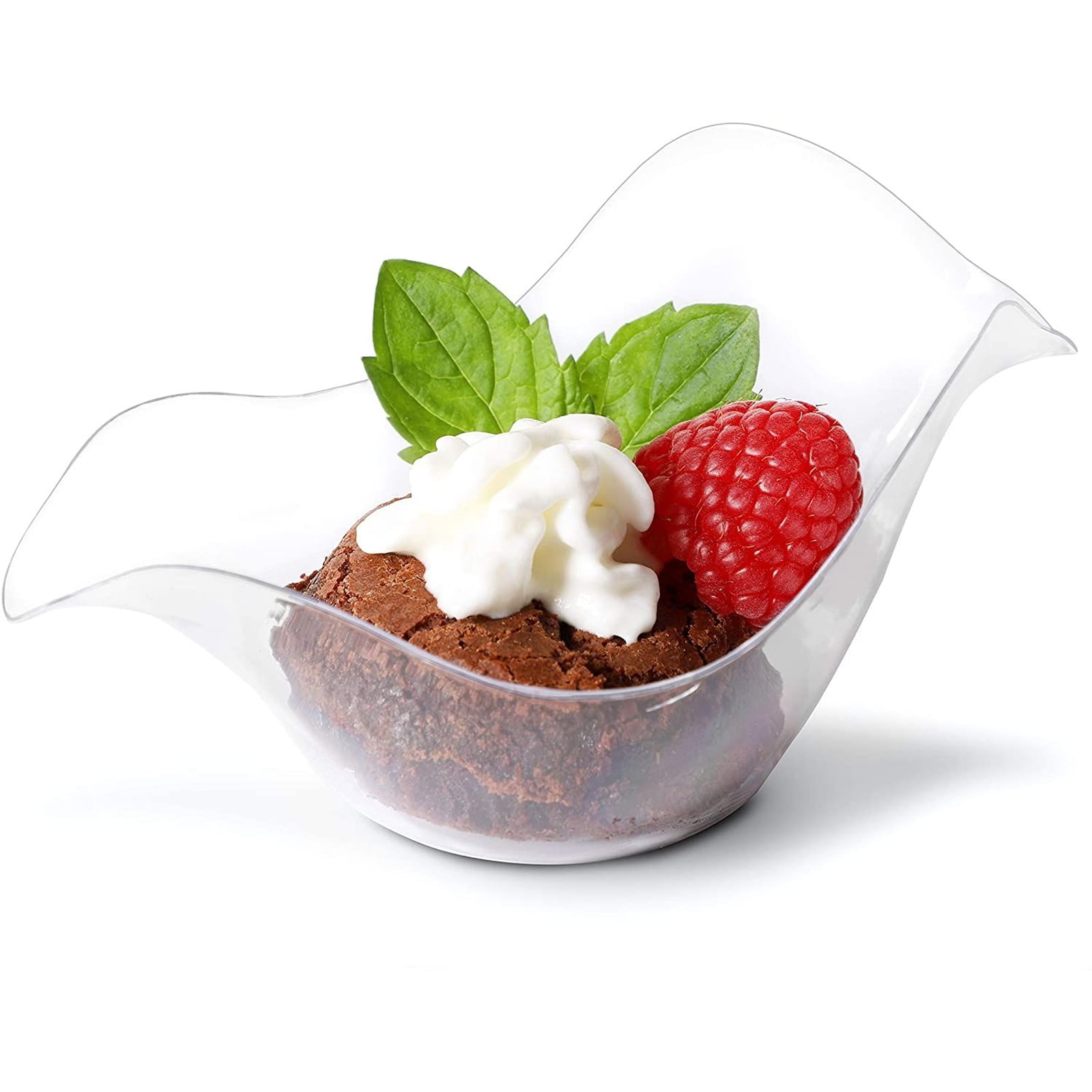 Mini Dessert Bowls - 100-Pack Clear Plastic 1.75-Ounce Appetizer, Salad,  Fruits, Nuts Bowl, Disposable or Reusable Tasting Sampling Party Supplies,  Catering, Buffet, Food Display, 4 x 2.5 x 2 Inches 