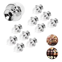 Mini Dessert Stand,12Pack of Plastic Cupcake Stand Dome Cover,Candy Plate,Chocolate Plate,QZS Dessert Containers for Office,Holiday,Silver