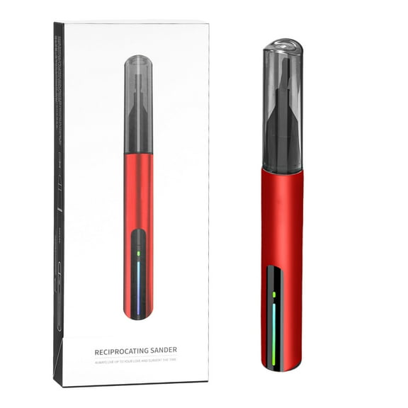 Mini Detail Reciprocating Sander Tool with USB Quick Charging Adjustable Pen Sander Featuring 8 Sanding Heads for Enhanced Grinding and Capabilities