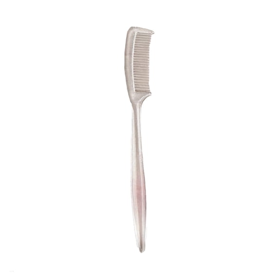 Mini Detangling Comb Portable for Eyelashes Eyebrows Fringe Smooth Material Easy Clean Daily Beauty Makeup Tool