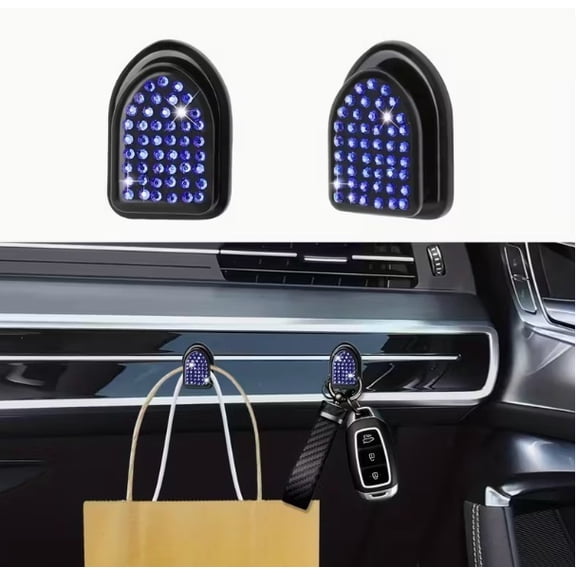 Mini Diamond Hooks for Car Keys, Masks & Cables Self-Adhesive Organizer