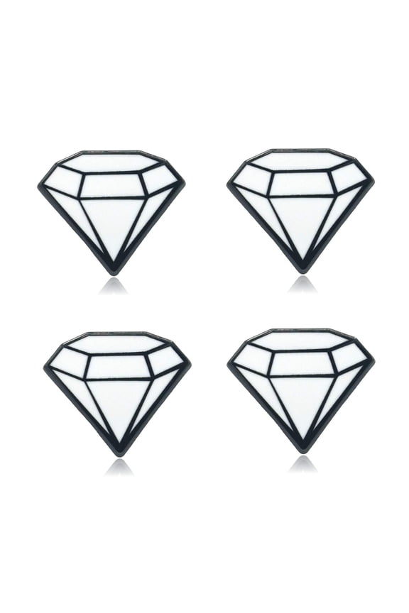Mini Diamond Shaped Set of 4 Filler Enamel Pins