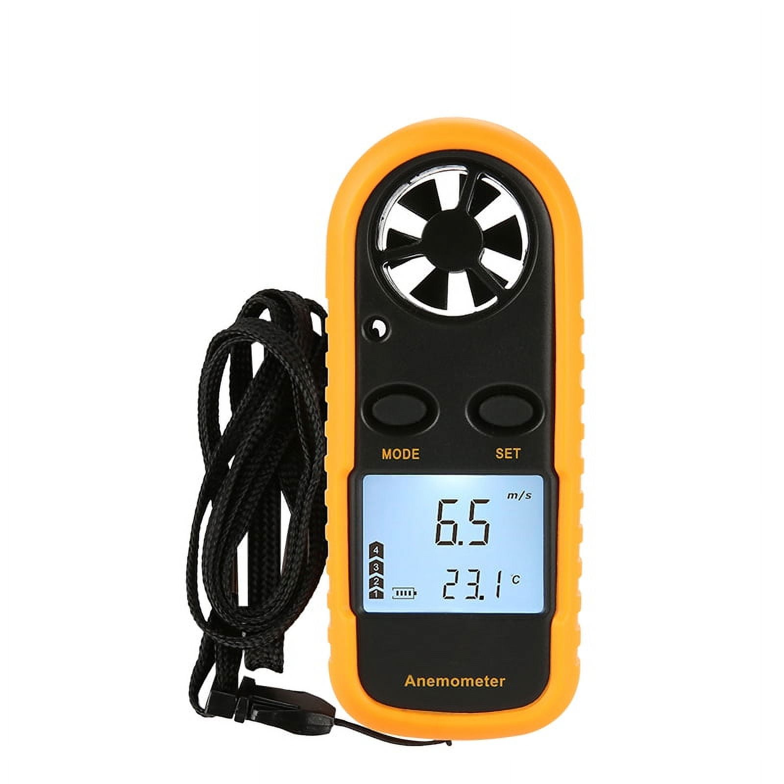 Mini Digital Anemometer LCD Handheld Air Flow Tester Wind Speed Meter
