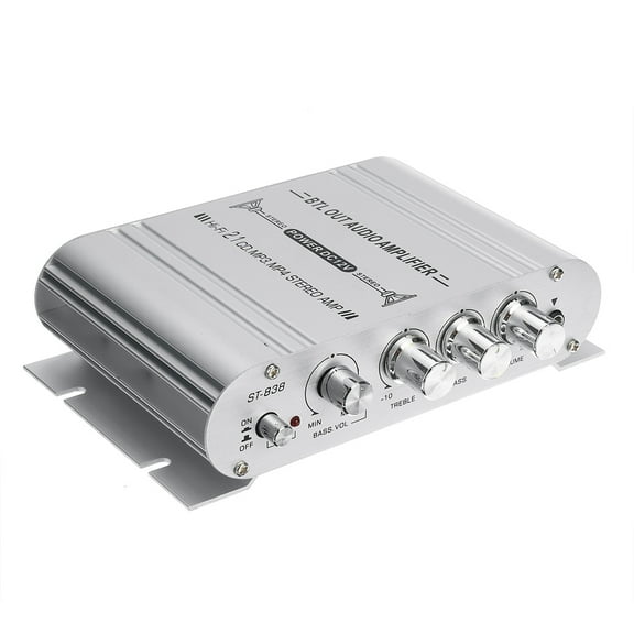 Mini Digital Buthtooth Car Power Amplifier Class D Subwoofer 2.1CH 40W 2x20W Hi-Fi MP4 Stereo Booster DVD Home BASS Player ,Powerful Sound Quality