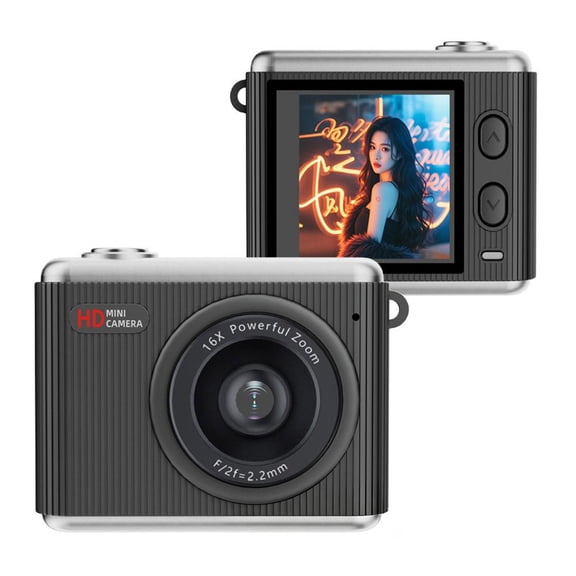 Mini Digital Camera 1080P HD 16X Zoom Multiple Filters Portable Camera for Teens Beginners