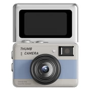 Mini Digital Camera 4K Y2k Pocket-size Mini Camera with 1.47in 180 Flip Screen for Beginners Teens And Adults Travel Vlog Blue
