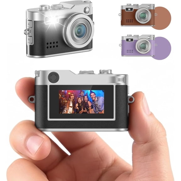 Mini Digital Camera, Capture Moments Without Your Phone, 1080P Camera for Family Travel, Camping and Everyday Adventures