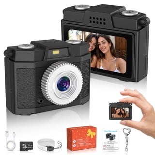 Mini Digital Camera-Keychain Small Camera with 32GB Card Fun Pocket-Sized Gadget Bag Charm for Teen Kids & Adults